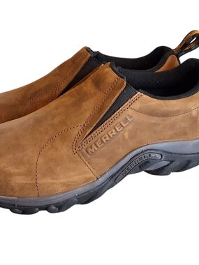 Merrell Brown Leather Slip-On Casual Loafer NEW Size 8